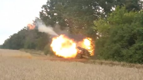 Гаубичный расчет уничтожил укрепленный опорный пункт ВСУ